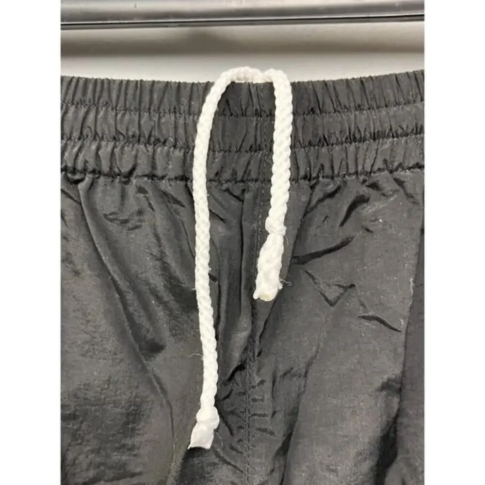 Nassau Bahamas swim trunks Mens Large‎ Black Embroidered Shark Destination Lined